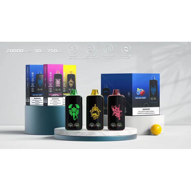 Forši spīdīgi LED vape maģiskie 20000 dveseļi